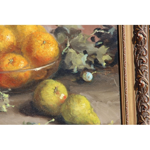 210 - ORIGINAL OIL ON CANVAS STILL LIFE SIGNED A MESA 
113 X 61CM