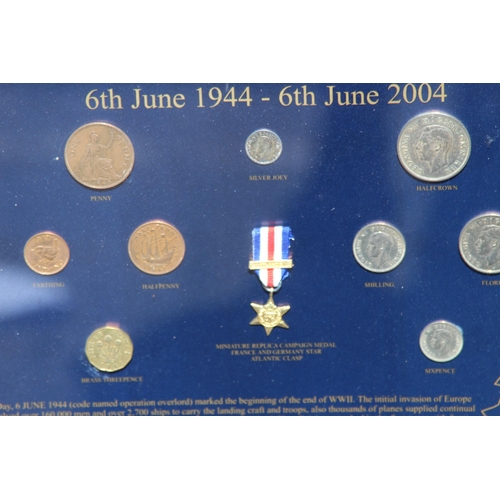 842 - 2 X STERLING COLLECTION WAR MEMROBILLA -  SECOND WORLD WAR VICTORY AND 60TH ANNIVERSARY OF D DAY
50 ... 