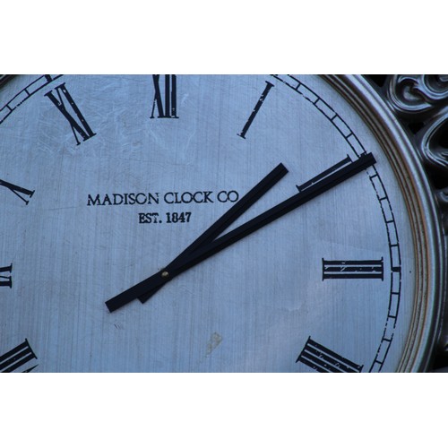 209 - LARGE MADDISON CLOCK CO WALL CLOCK
74CM