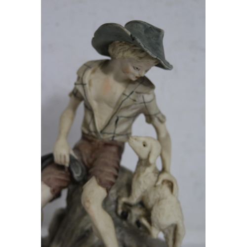 880 - 2 X FIGURES OF A YOUNG BOY AND GIRL WITH SHEEP
25CM