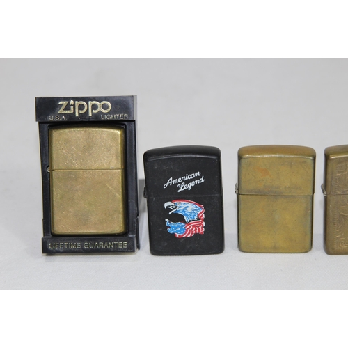 915 - 6 X ZIPPOS LIGHTERS