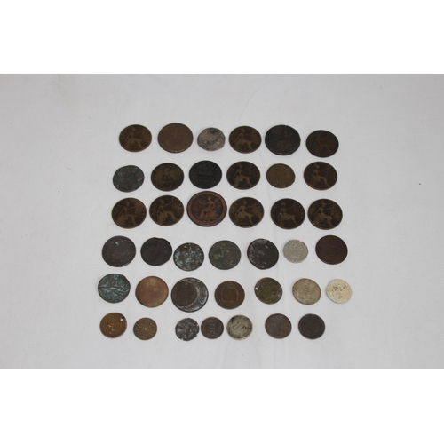 986 - QUANTITY OF VARIOUS ANTIQUE COINS