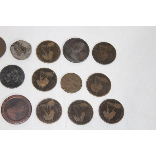 986 - QUANTITY OF VARIOUS ANTIQUE COINS