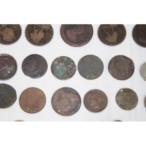 986 - QUANTITY OF VARIOUS ANTIQUE COINS