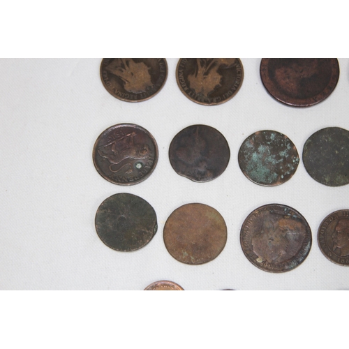 986 - QUANTITY OF VARIOUS ANTIQUE COINS