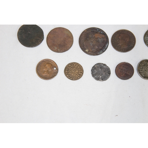 986 - QUANTITY OF VARIOUS ANTIQUE COINS