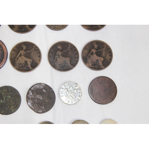 986 - QUANTITY OF VARIOUS ANTIQUE COINS