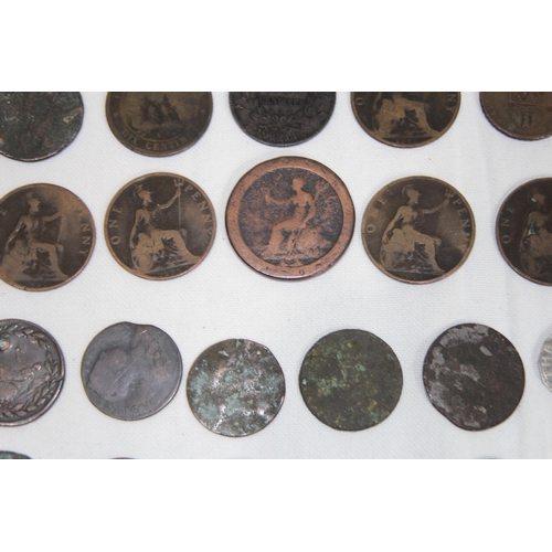 986 - QUANTITY OF VARIOUS ANTIQUE COINS