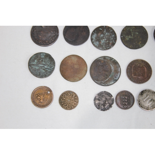 986 - QUANTITY OF VARIOUS ANTIQUE COINS