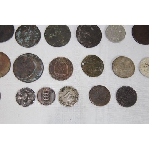 986 - QUANTITY OF VARIOUS ANTIQUE COINS