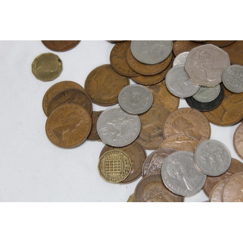 989 - QUANTITY OF VINTAGE BRITISH COINS