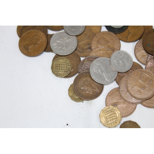 989 - QUANTITY OF VINTAGE BRITISH COINS