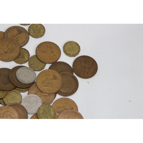 989 - QUANTITY OF VINTAGE BRITISH COINS