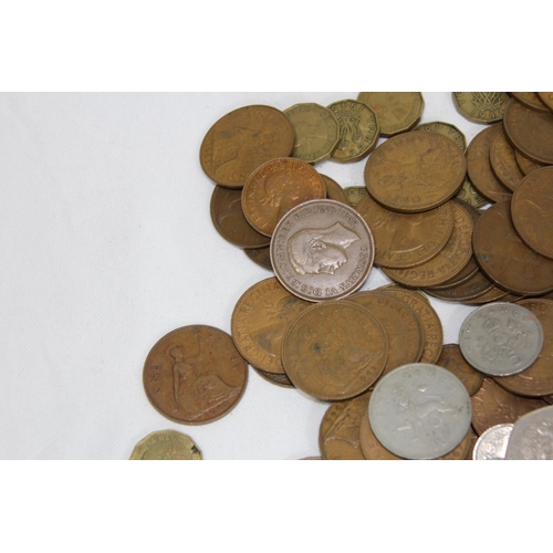 989 - QUANTITY OF VINTAGE BRITISH COINS