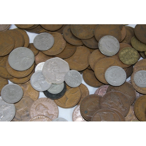 989 - QUANTITY OF VINTAGE BRITISH COINS