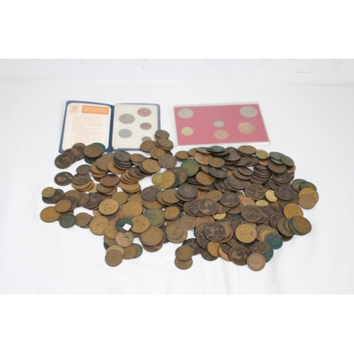 990 - LARGE QUANTITY BRITISH COPPER COINAGE AND £2 COIN SETS