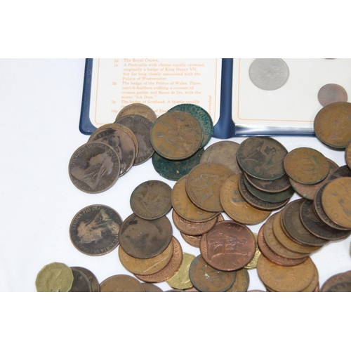 990 - LARGE QUANTITY BRITISH COPPER COINAGE AND £2 COIN SETS