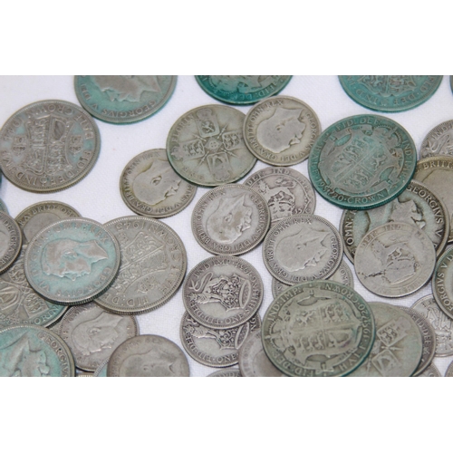 993 - QUANTITY OF PRE 1946 BRITISH SILVER COINS - 880G