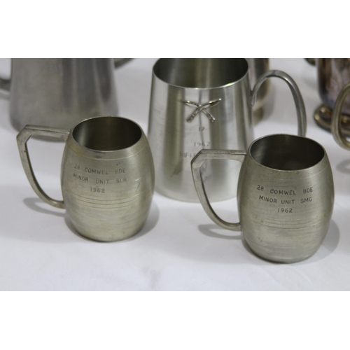 476 - LARGE QUANTITY OF MILITARY(SHOOTING) AWARDS TANKARDS