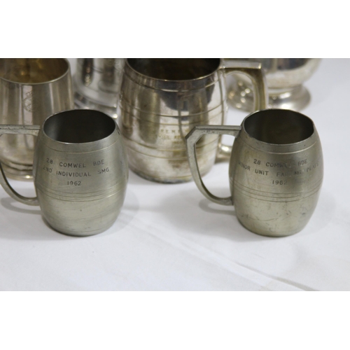 476 - LARGE QUANTITY OF MILITARY(SHOOTING) AWARDS TANKARDS