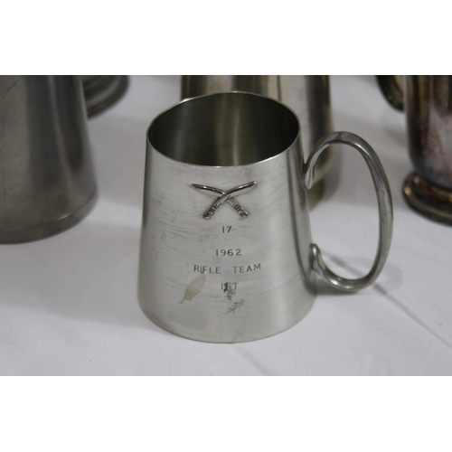 476 - LARGE QUANTITY OF MILITARY(SHOOTING) AWARDS TANKARDS