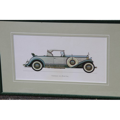 217 - 2 X PRINTS OF VINTAGE CARS 
53 X 33CM