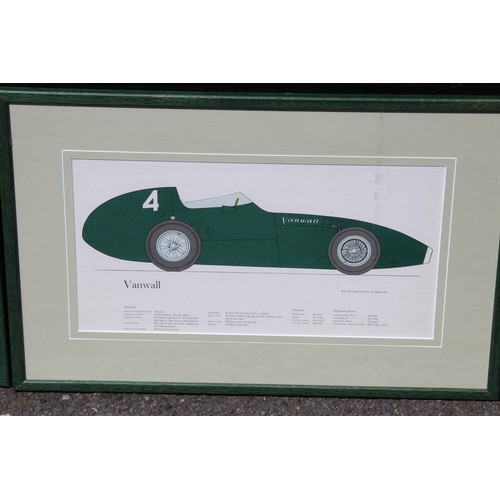 217 - 2 X PRINTS OF VINTAGE CARS 
53 X 33CM