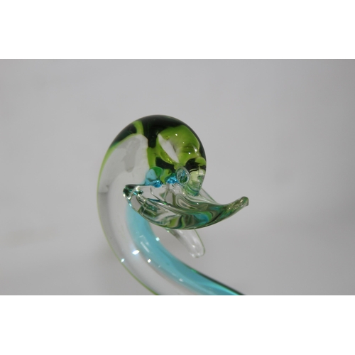 881 - 4 X ART GLASS ANIMALS INCLUDING MURANO AND BOHEMIA
19CM