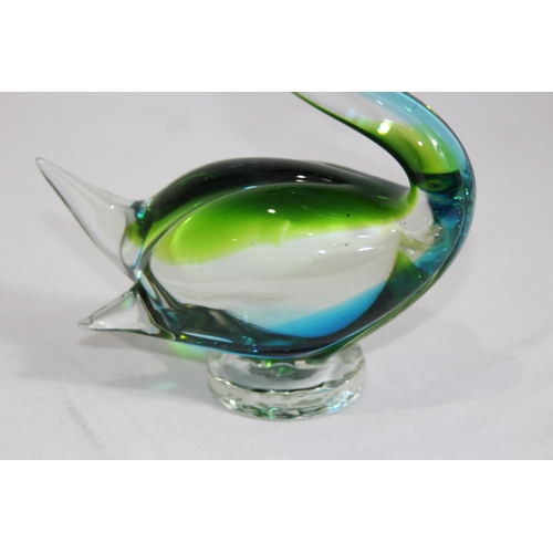 881 - 4 X ART GLASS ANIMALS INCLUDING MURANO AND BOHEMIA
19CM