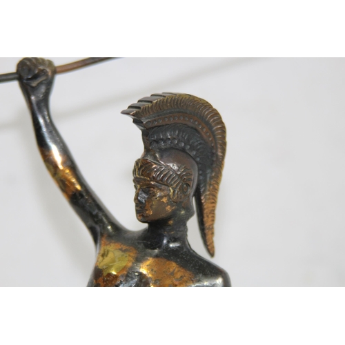 918 - VINTAGE METAL STATUE OF A GREEK SOLDIER
30 X 30CM