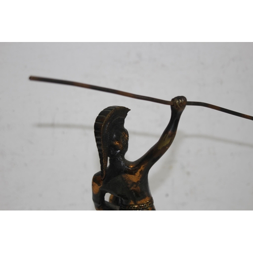 918 - VINTAGE METAL STATUE OF A GREEK SOLDIER
30 X 30CM