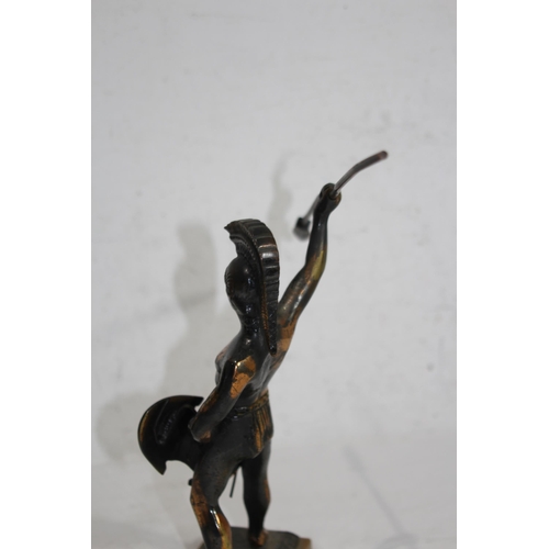 918 - VINTAGE METAL STATUE OF A GREEK SOLDIER
30 X 30CM