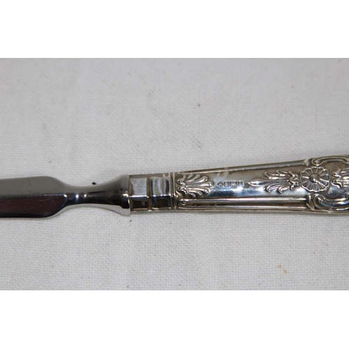 1048 - SILVER HANDLED LETTER OPENER - SHEFFIELD 1992 - HARRISON BROS