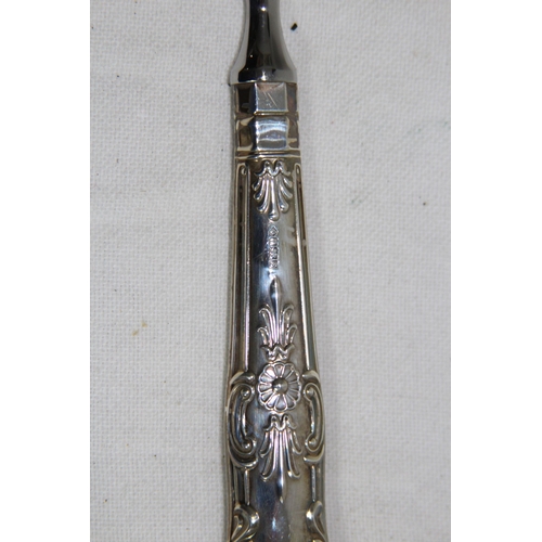 1048 - SILVER HANDLED LETTER OPENER - SHEFFIELD 1992 - HARRISON BROS