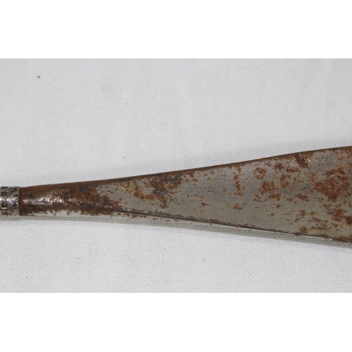 1053 - SILVER HANDLED SHOEHORN - BIRMINGHAM 1899 - LEVI AND SALAMAN