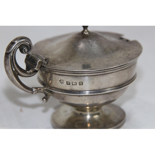 1057 - SILVER MUSTARD POT - 74G - BIRMINGHAM 1915 - WILLIAM HUTTON