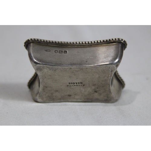 1062 - SILVER SALT WITH LINER - SILVER ONLY 50.5G - LONDON 1903 - DOBSON AND SONS