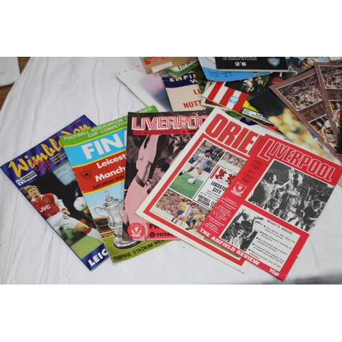 494 - VERY INTERESTING  QUANTITY OF FOOTBALL EPHEMERA INCLUDING AUTOGRAPHS BY JIMMY GREAVES AND OTHERS