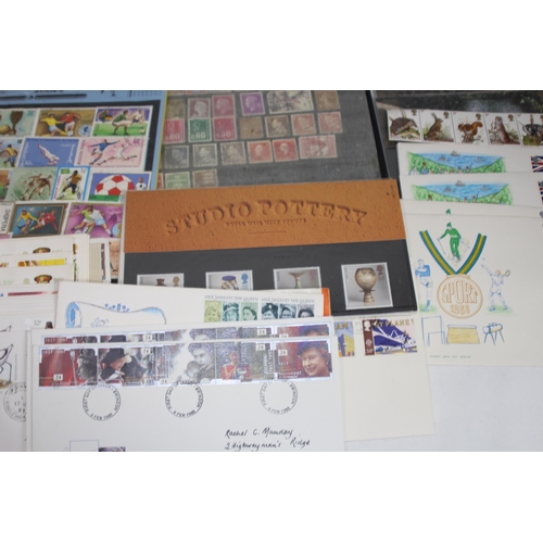 499 - QUANTITY OF STAMPS AND FIRST DAY COVERS