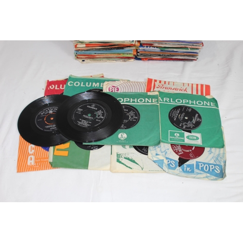 523 - BOX OF 45 RPM RECORDS