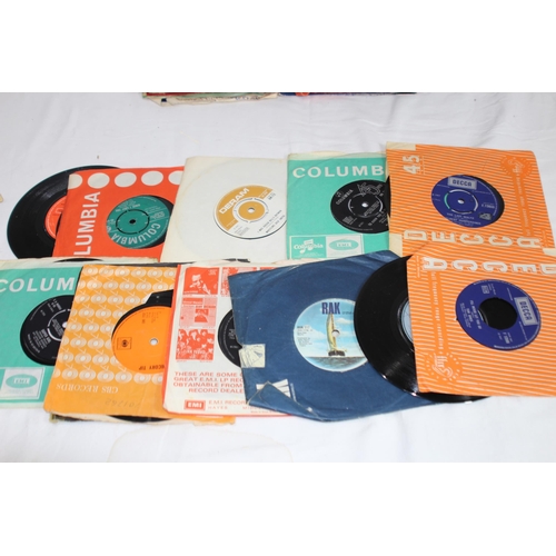 523 - BOX OF 45 RPM RECORDS