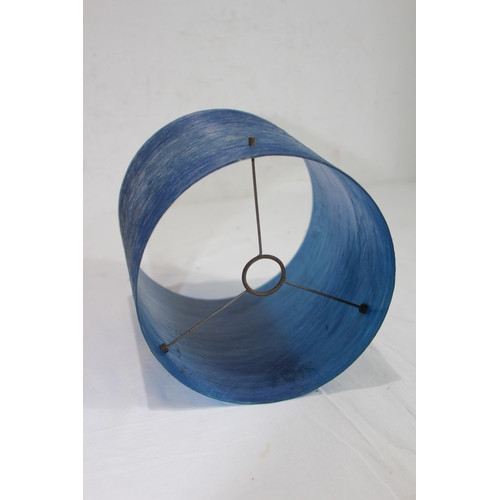 277 - BLUE SPUN FIBREGLASS LAMP SHADE 
20.8CM