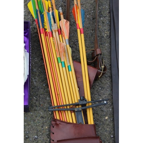 531 - GREENCAT ARCHERY BOW AND ARROWS ETC