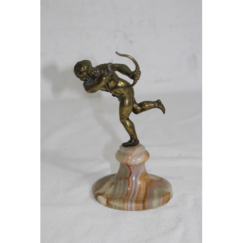 924 - CAST FIGURE OF CUPID ON MARBEL BASE
17CM