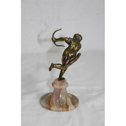 924 - CAST FIGURE OF CUPID ON MARBEL BASE
17CM