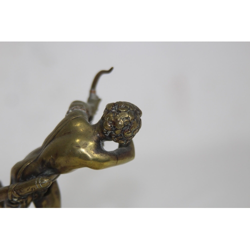 924 - CAST FIGURE OF CUPID ON MARBEL BASE
17CM