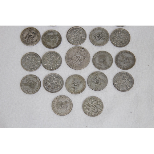 995 - QUANTITY OF PRE 1946 SILVER COINS - 118G