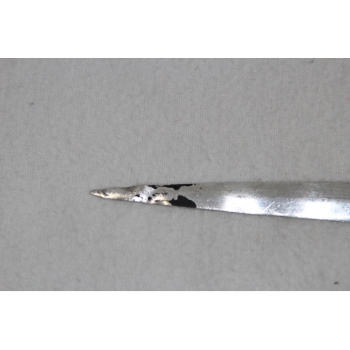 1065 - BRIGHTCUT FLORAL DECORATED SILVER LETTER OPENER BY WRS - BIRMINGHAM 1994 - 37G