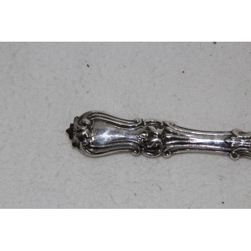 1067 - SOLID SILVER PICKLE FORK