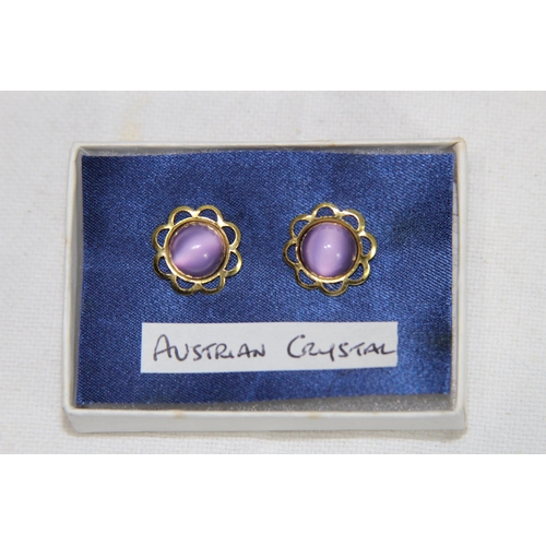 539 - PAIR OF AUSTRIAN CRYSTAL EARRINGS